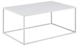 SCANDI Bílý konferenční stolek Renna 90x60 cm SCANDI