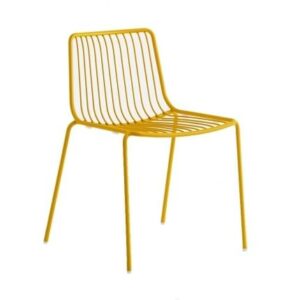 Pedrali Žlutá kovová židle Nolita 3650 Pedrali