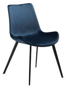DAN-FORM Modrošedá sametová židle DanForm Hype DAN-FORM