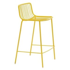 Pedrali Žlutá kovová barová židle Nolita 3657 Pedrali