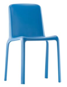 Pedrali Modrá plastová jídelní židle Snow 300 Pedrali