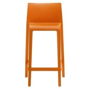 Pedrali Oranžová plastová barová židle Volt 677 Pedrali