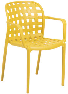 Žlutá plastová zahradní židle LaForma Onha LaForma