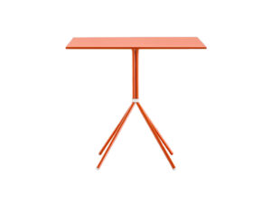 Pedrali Oranžový kovový stůl Nolita 5454 70 x 70 cm Pedrali