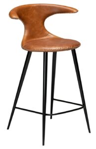 DAN-FORM Hnědá kožená barová židle DanForm Flair 90 cm DAN-FORM
