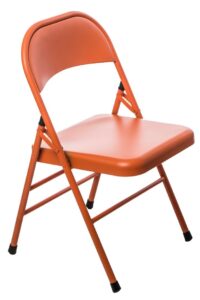 Culty Oranžová kovová skládací židle Frosty Culty