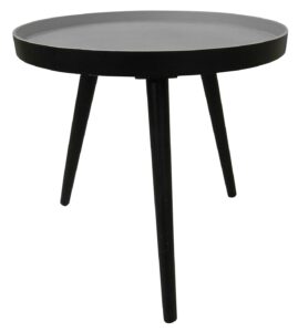 Hoorns Černý dřevěný konferenční stolek Aisha 41 cm Hoorns