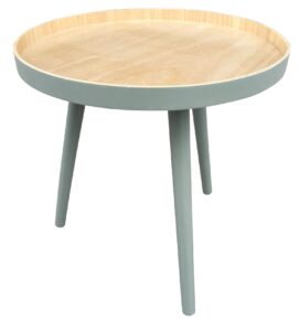 Hoorns Zelený dřevěný konferenční stolek Aisha 41 cm Hoorns