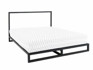 Nordic Design Černá kovová postel Agiama 140 x 200 cm Nordic Design