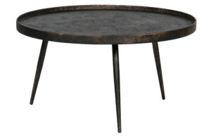 Hoorns Kovový konferenční stolek Buster XL s patinou 76 cm Hoorns