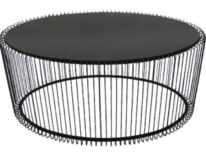 KARE DESIGN Černý konferenční stolek Wire Uno 60×90 cm KARE DESIGN