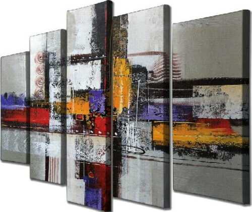 5dílný nástěnný obraz na plátně Abstract VeGA