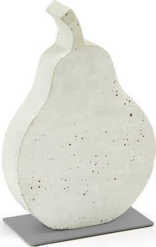 Bílá cementová dekorace La Forma Sens Pear