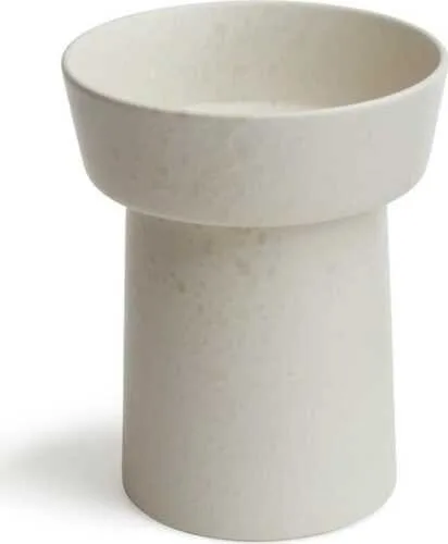 Bílá kameninová váza Kähler Design Ombria, výška 20 cm