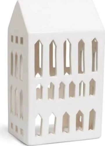 Bílý keramický svícen Kähler Design Urbania Lighthouse Church
