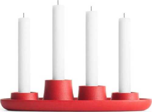 Červený svícen EMKO Aye Aye Four Candles Emko