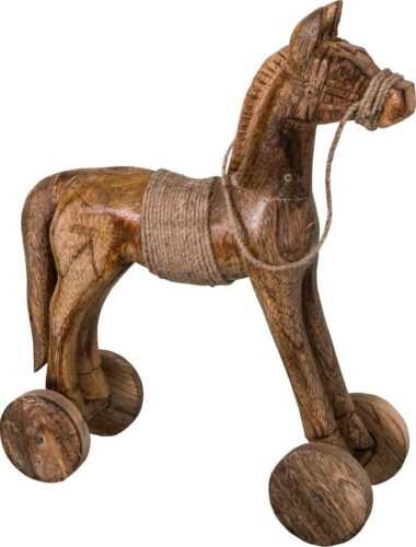 Dekorativní dřevěná socha koně Antic Line Cheval