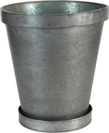 Kovový květináč s miskou Antic Line Round Antic Line