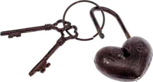 Litinový zámek s 2 klíči Dakls Dakls