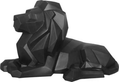 Matně černá soška PT LIVING Origami Lion PT LIVING