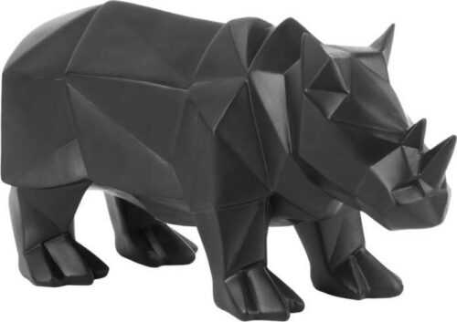 Matně černá soška PT LIVING Origami Rhino PT LIVING