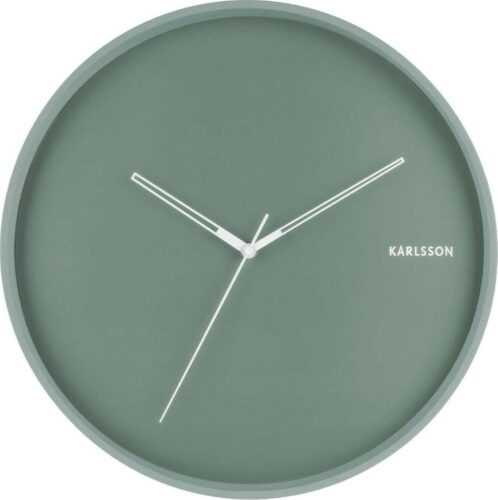 Mátově zelené nástěnné hodiny Karlsson Hue