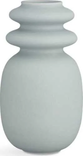 Modrošedá keramická váza Kähler Design Kontur, výška 29 cm