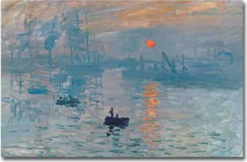 Nástěnná reprodukce na plátně Claude Monet Sunrise
