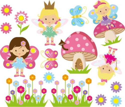 Nástěnná samolepka Ambiance Fairies Ambiance