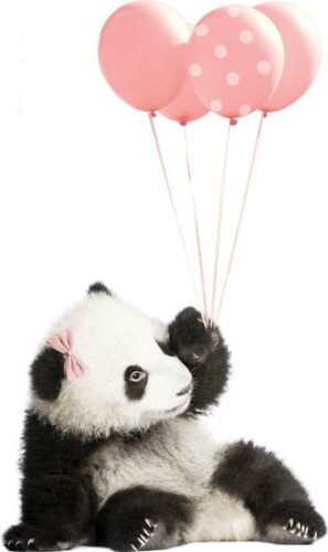 Nástěnná samolepka Dekornik Pink Panda