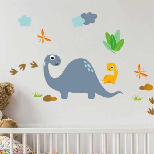 Nástěnné dětské samolepky Ambiance Cute Dinosaurus Stickers Ambiance