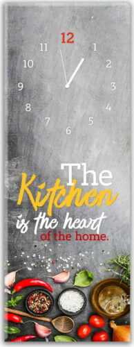 Nástěnné hodiny Styler Glassclock Kitchen Heart
