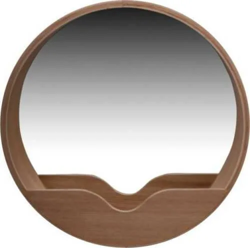 Nástěnné zrcadlo s odkládacím prostorem Zuiver Round Wall, ⌀  40 cm