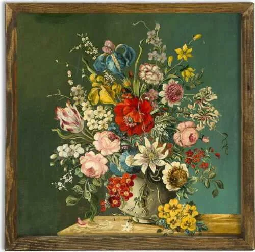Nástěnný obraz Vintage Flowers, 50 x 50 cm