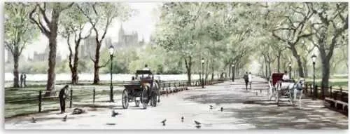 Obraz Styler Canvas Watercolor Central Park II, 60 x 150 cm