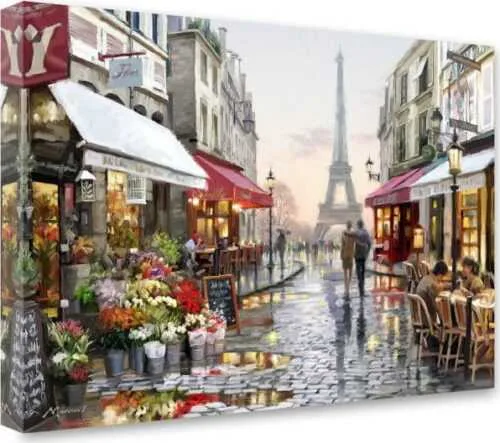 Obraz Styler Canvas Watercolor Paris I, 60 x 80 cm