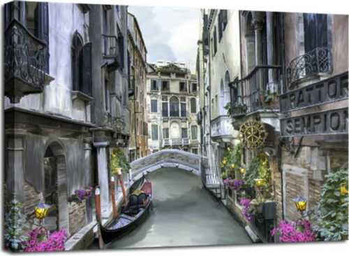 Obraz Styler Canvas Watercolor Venice