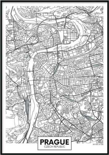 Plakát DecoKing Map Prague