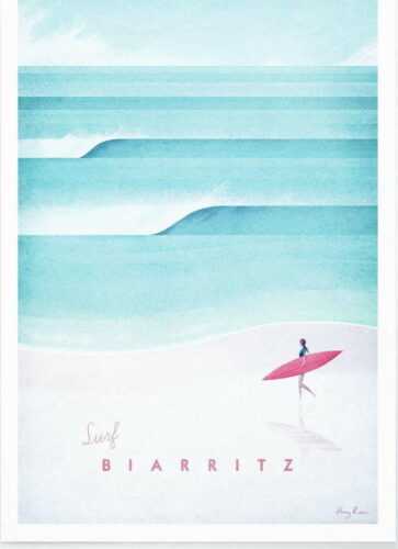 Plakát Travelposter Biarritz