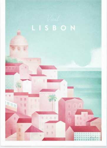 Plakát Travelposter Lisbon