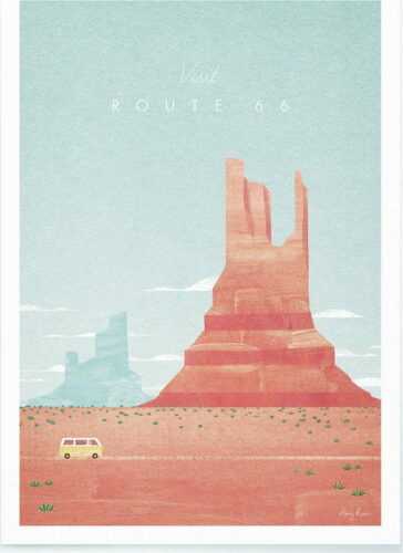 Plakát Travelposter Route 66