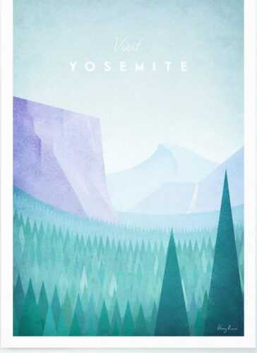 Plakát Travelposter Yosemite