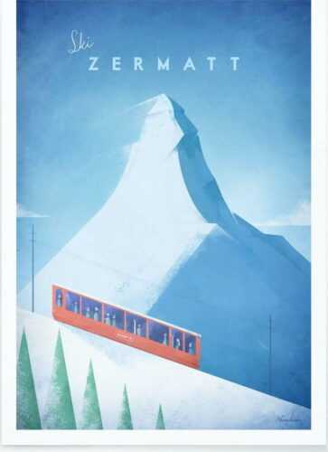 Plakát Travelposter Zermatt