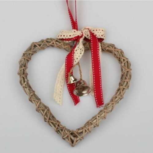 Ratanové závěsné srdce Dakls Bell