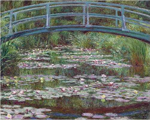 Reprodukce obrazu Claude Monet - The Japanese Footbridge