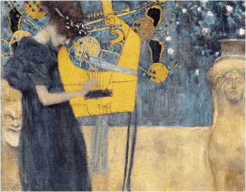 Reprodukce obrazu Gustav Klimt - Music