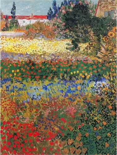 Reprodukce obrazu Vincenta van Gogha - Flower garden