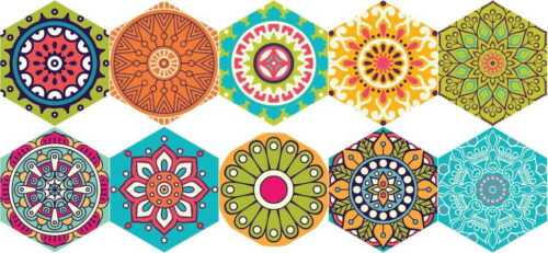 Sada 10 samolepek na podlahu Ambiance Lisandro Ambiance