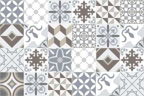 Sada 24 dekorativních samolepek na stěnu Ambiance Mosaic Portugal