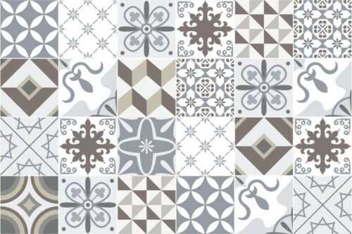 Sada 24 dekorativních samolepek na stěnu Ambiance Mosaic Portugal